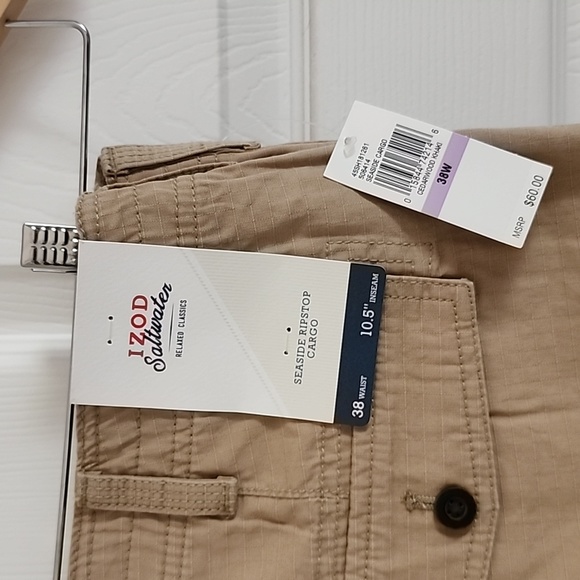 Men's IZOD Saltwater Seaside Ripstop Cargo Shorts - Picture 5 of 6